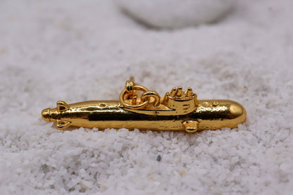 Charm submarino baño de oro o plata
