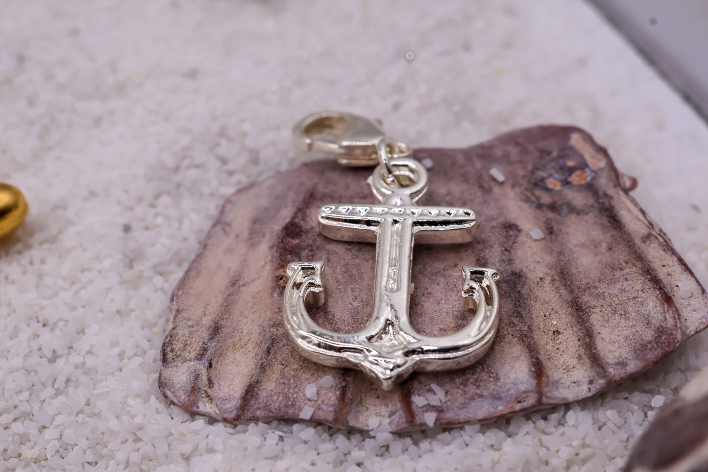 Charm Ancla en baño de oro o plata