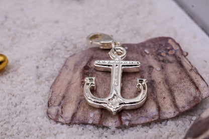 Charm Ancla en baño de oro o plata