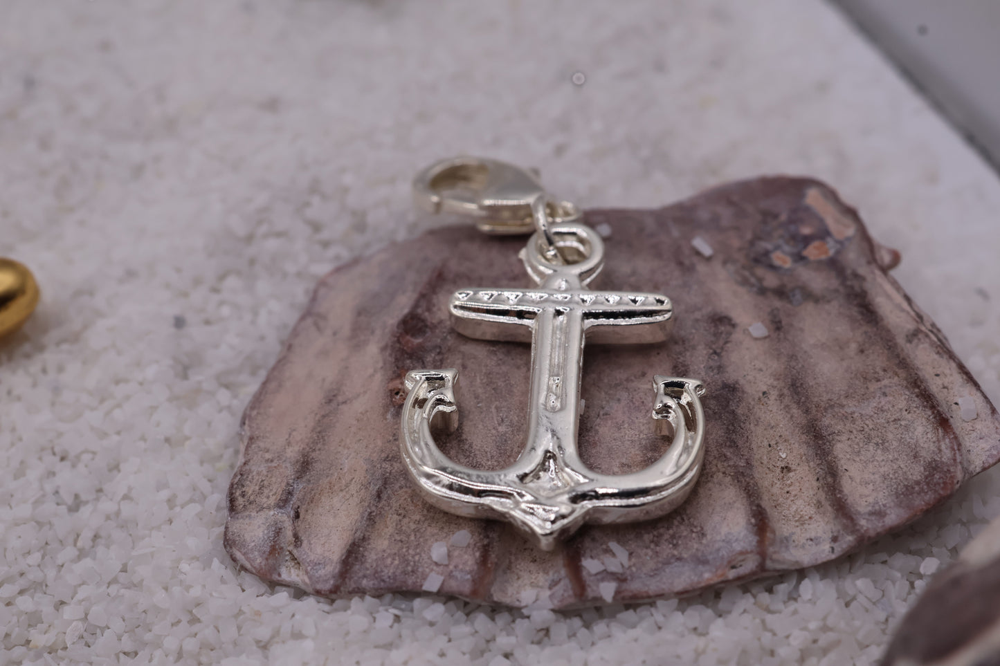 Charm Ancla en baño de oro o plata