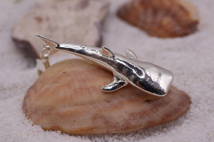 Charm Tiburon Ballena en baño de plata