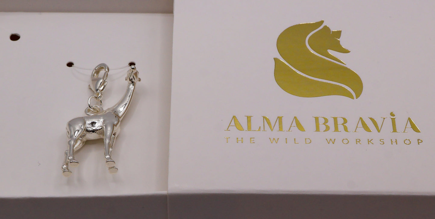 Charm Jirafa con baño en oro o plata