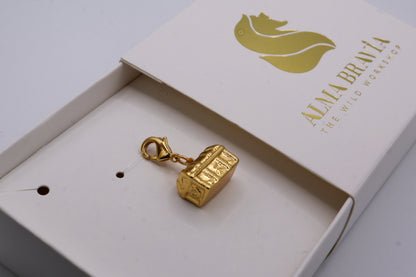 Charm cofre marino en baño de oro o plata