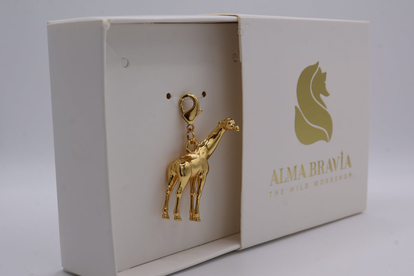 Charm Jirafa con baño en oro o plata