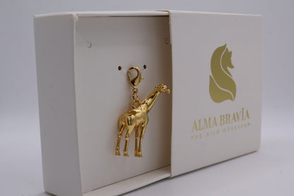 Charm Jirafa con baño en oro o plata