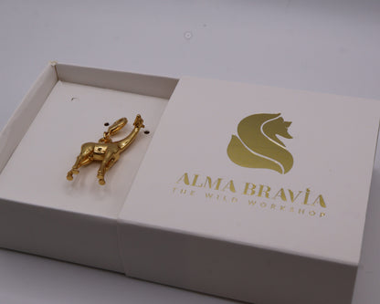 Charm Jirafa con baño en oro o plata