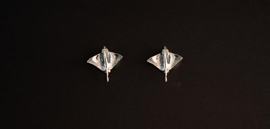Aretes Stingray en baño de oro o plata