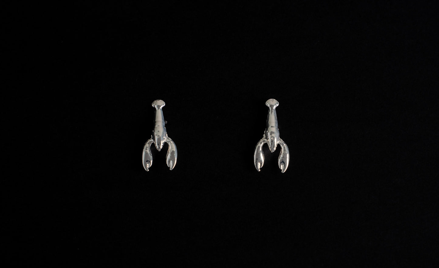Aretes langosta en baño de oro o plataALMA BRAVIA Joyería Colombia
