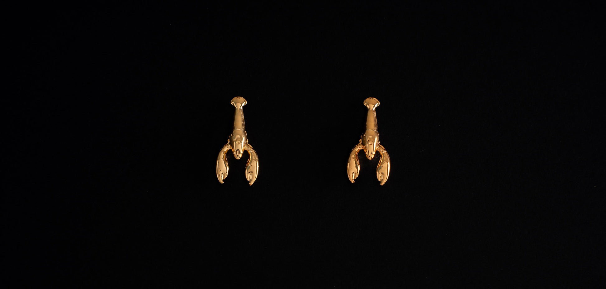 Aretes langosta en baño de oro o plataALMA BRAVIA Joyería Colombia