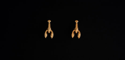 Aretes langosta en baño de oro o plataALMA BRAVIA Joyería Colombia