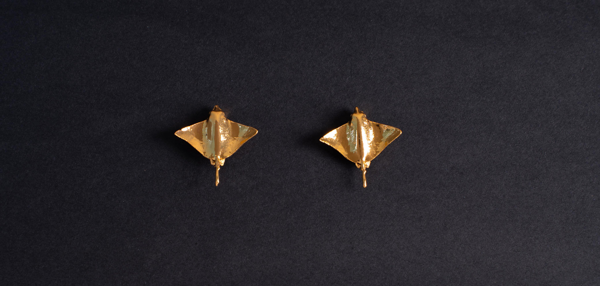 Aretes Stingray en baño de oro o plataALMA BRAVIA Joyería Colombia