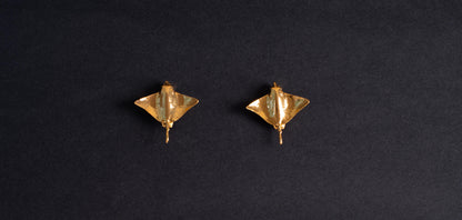 Aretes Stingray en baño de oro o plataALMA BRAVIA Joyería Colombia