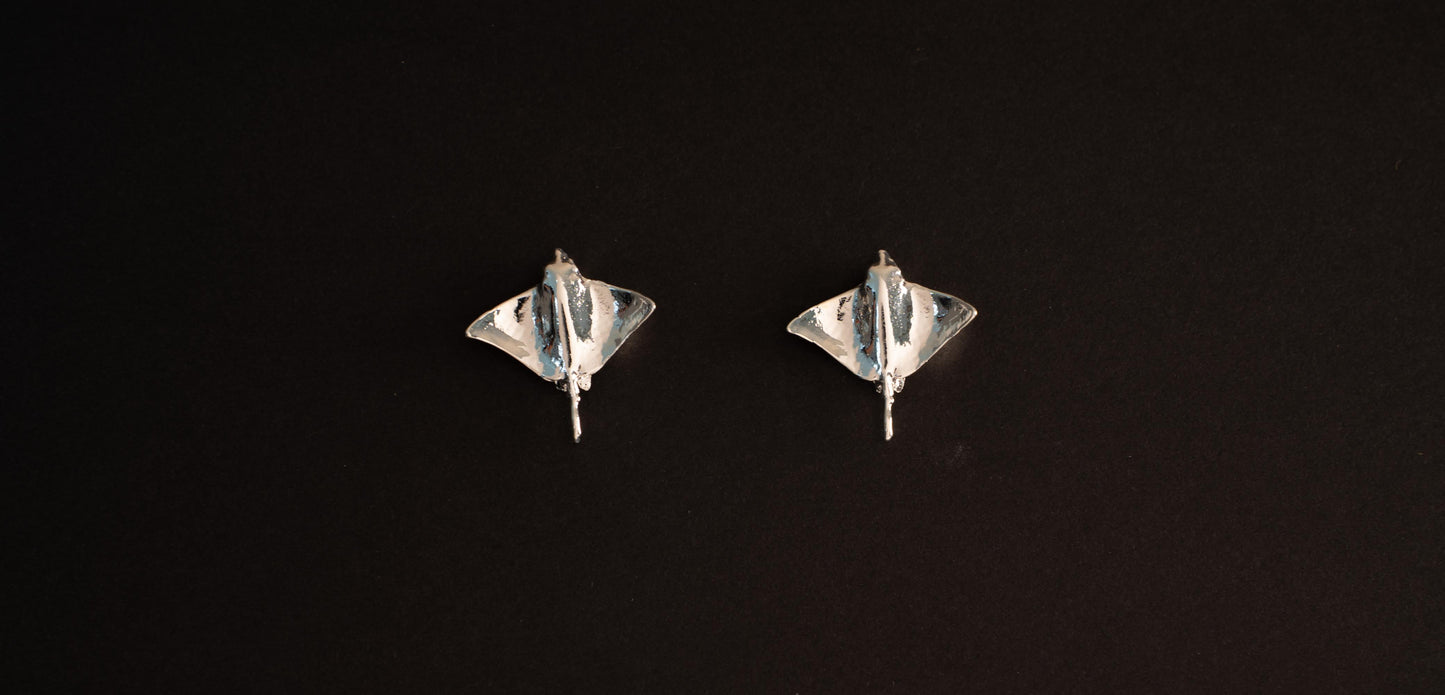 Aretes Stingray en baño de oro o plataALMA BRAVIA Joyería Colombia