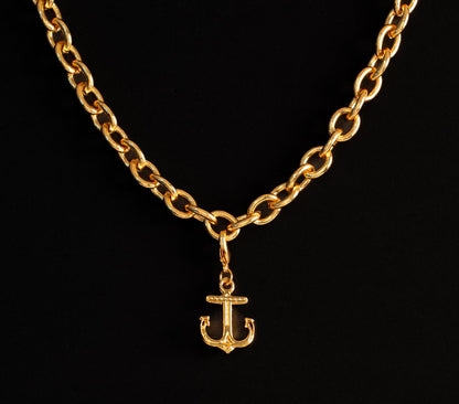 Charm Ancla en baño de oro o plataALMA BRAVIA Joyería Colombia