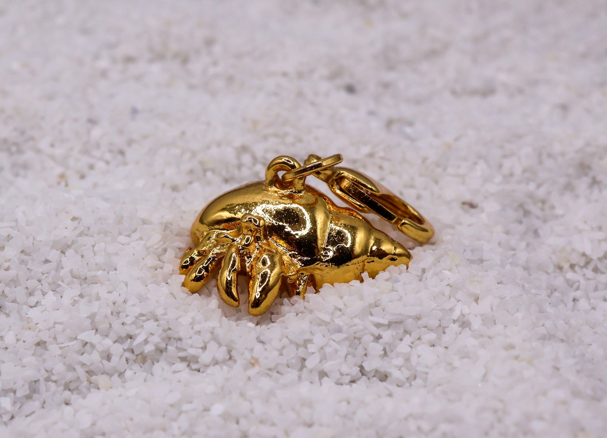 Charm cangrejo ermitaño baño de oro o plataALMA BRAVIA Joyería Colombia