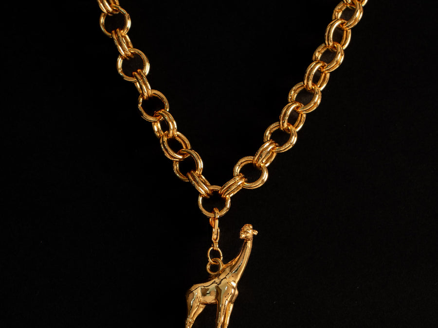 Charm Jirafa con baño en oro o plata