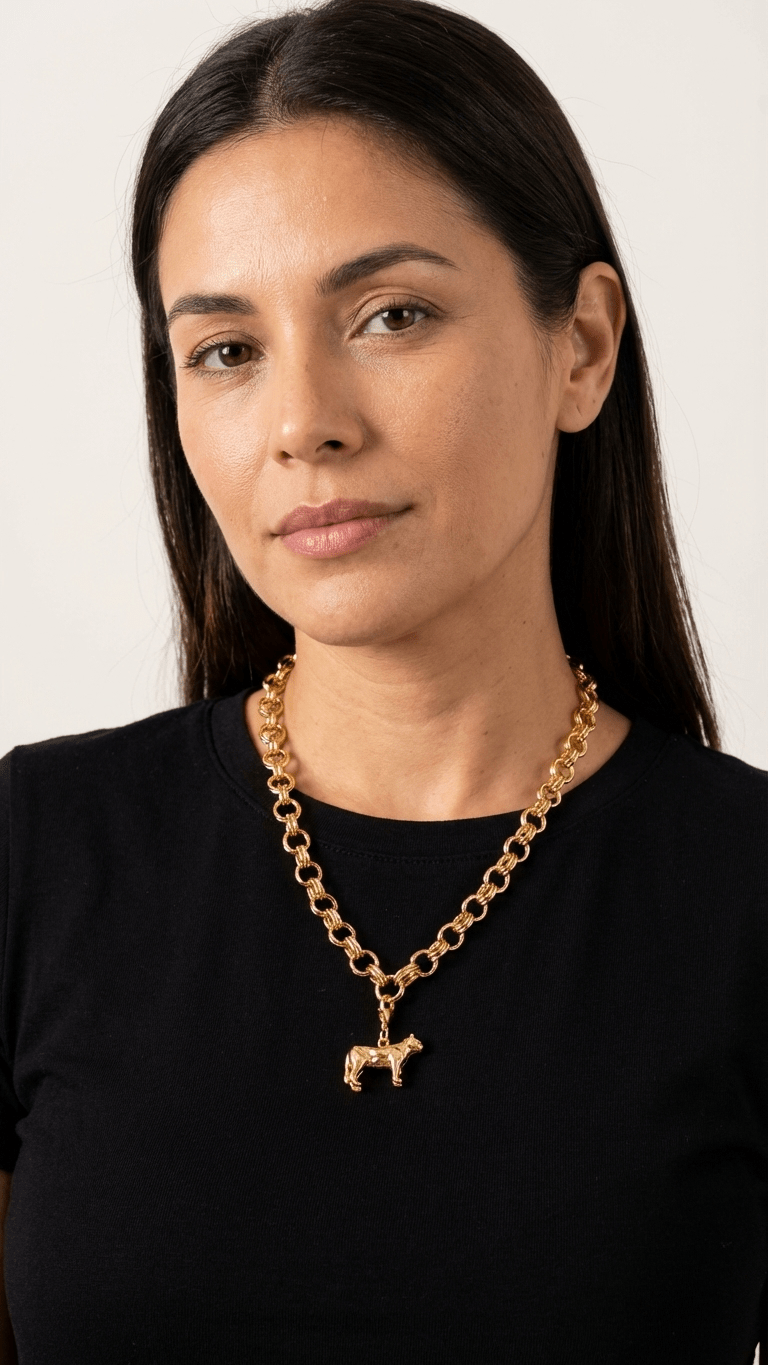Charm leona baño de oro o plataALMA BRAVIA Joyería Colombia