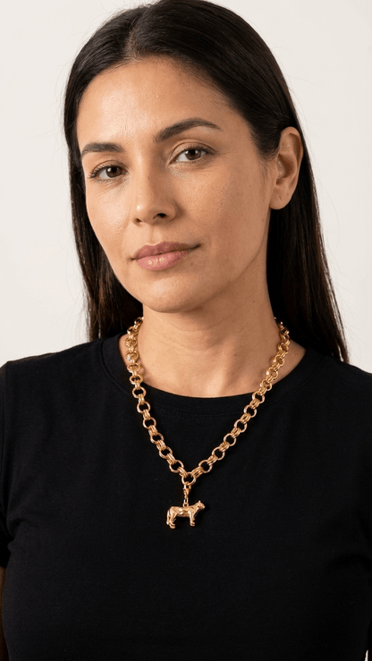 Charm leona baño de oro o plataALMA BRAVIA Joyería Colombia