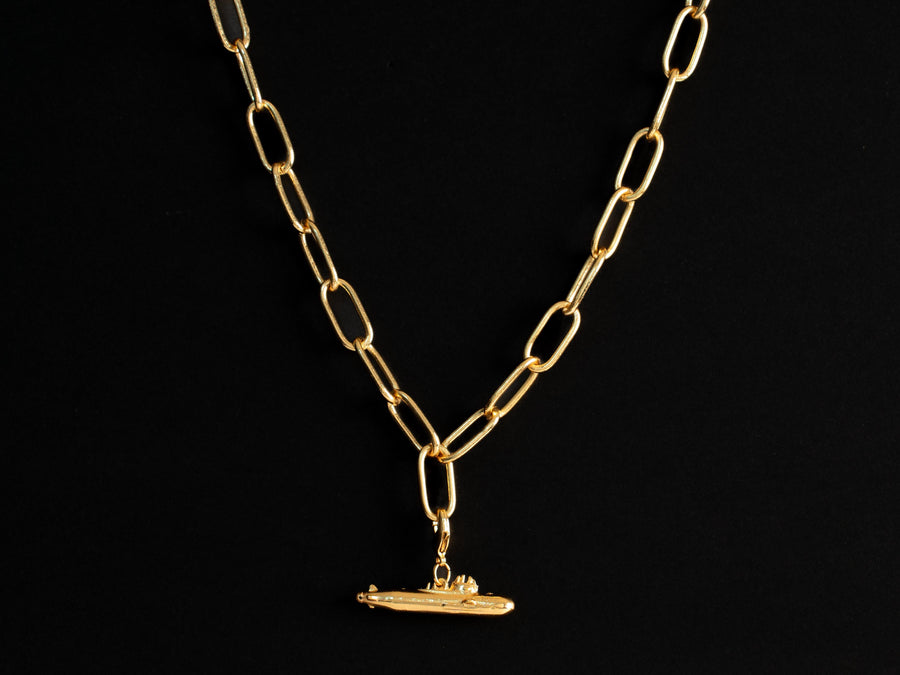 Charm submarino baño de oro o plata