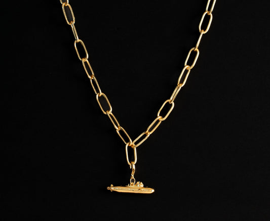Charm submarino baño de oro o plataALMA BRAVIA Joyería Colombia