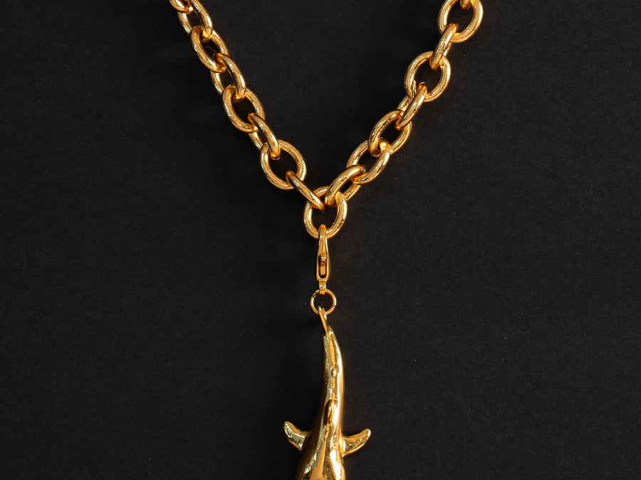 Charm Tiburon Ballena en baño de plata